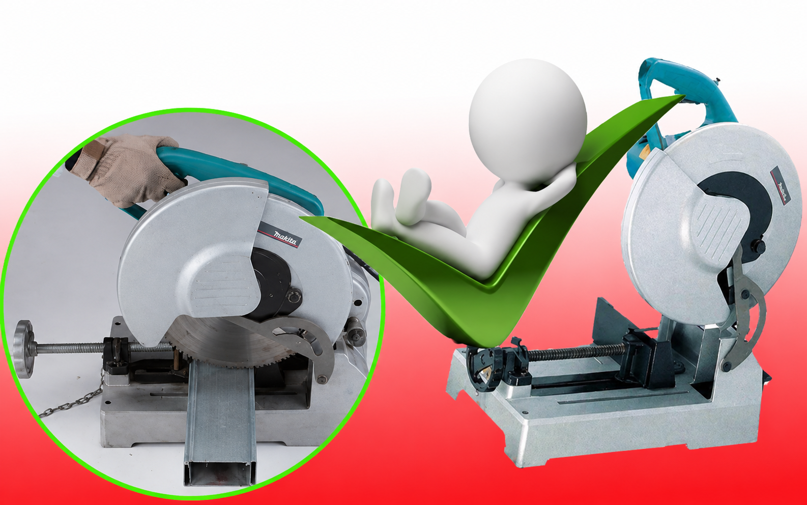 Review những tính năng đặc biệt của máy cắt sắt Makia LC1230