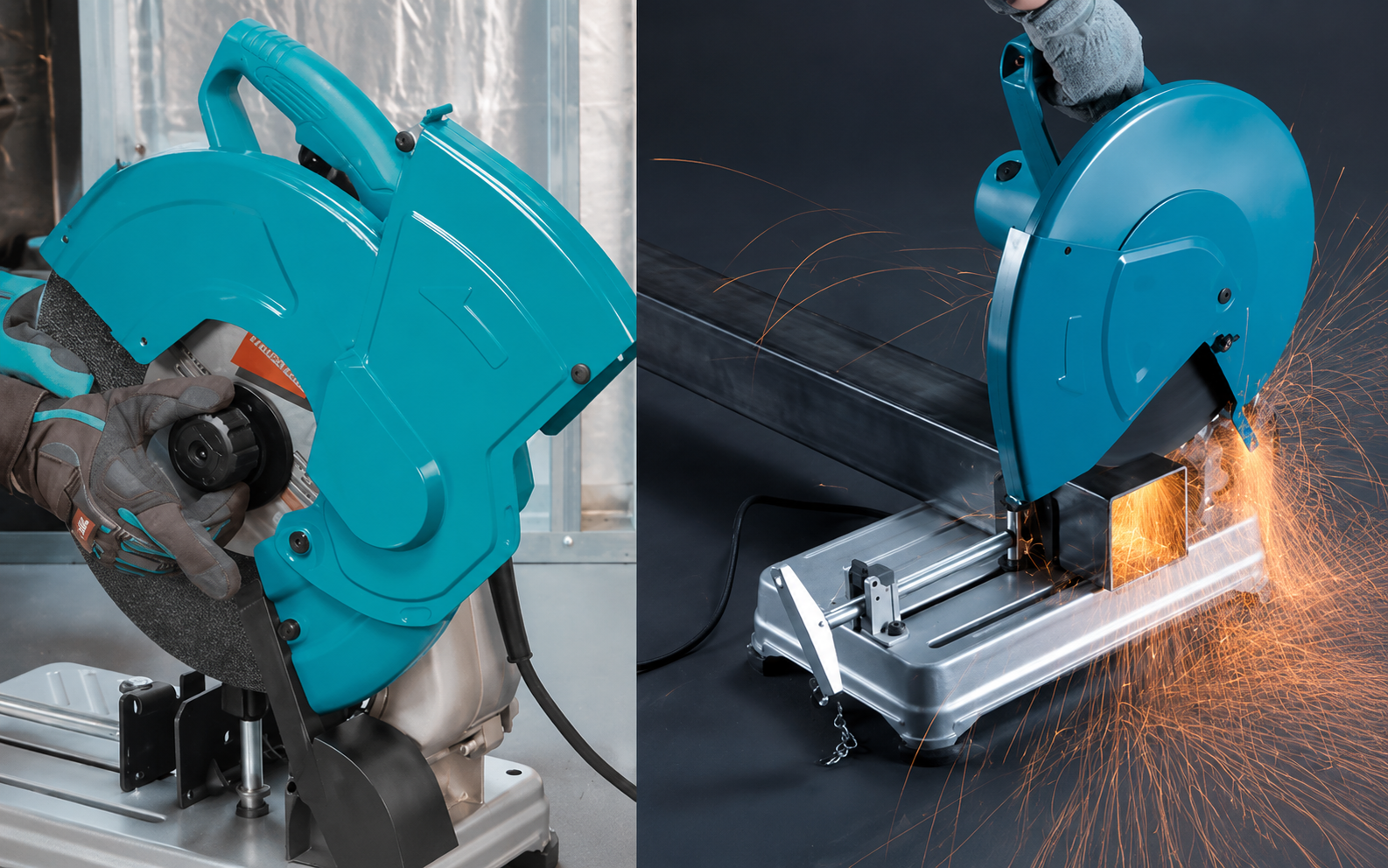 Máy cắt sắt Makita hoạt động mạnh mẽ