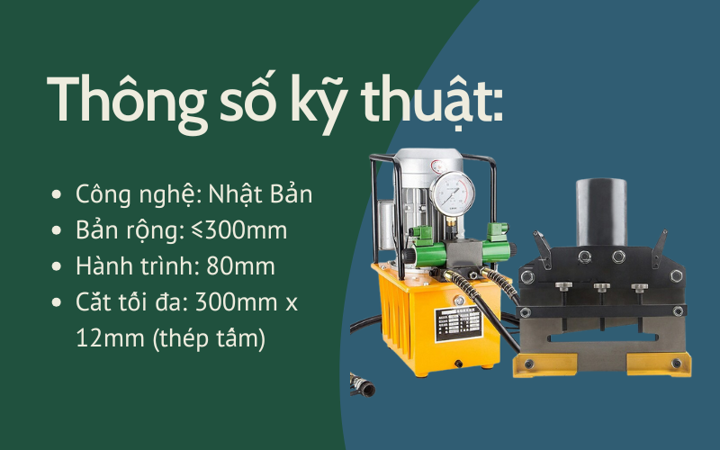 Máy cắt thanh cái thuỷ lực CWC300