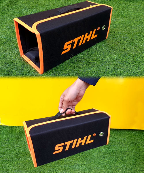 Máy cắt tỉa hàng rào chạy pin Stihl SHA25 có thiết kế túi đựng tiện lợi
