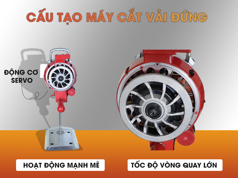 cấu tạo động cơ của máy cắt vải Yamafuji