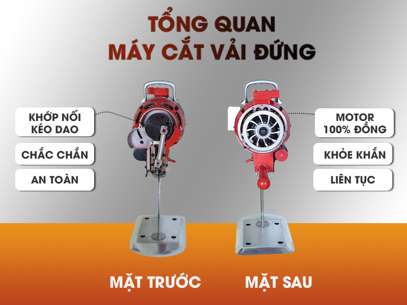 Tổng quan máy cắt vải đứng