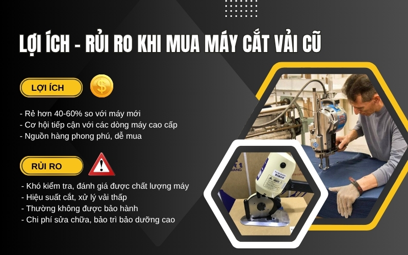 Lợi ích khi mua máy cắt vải cũ