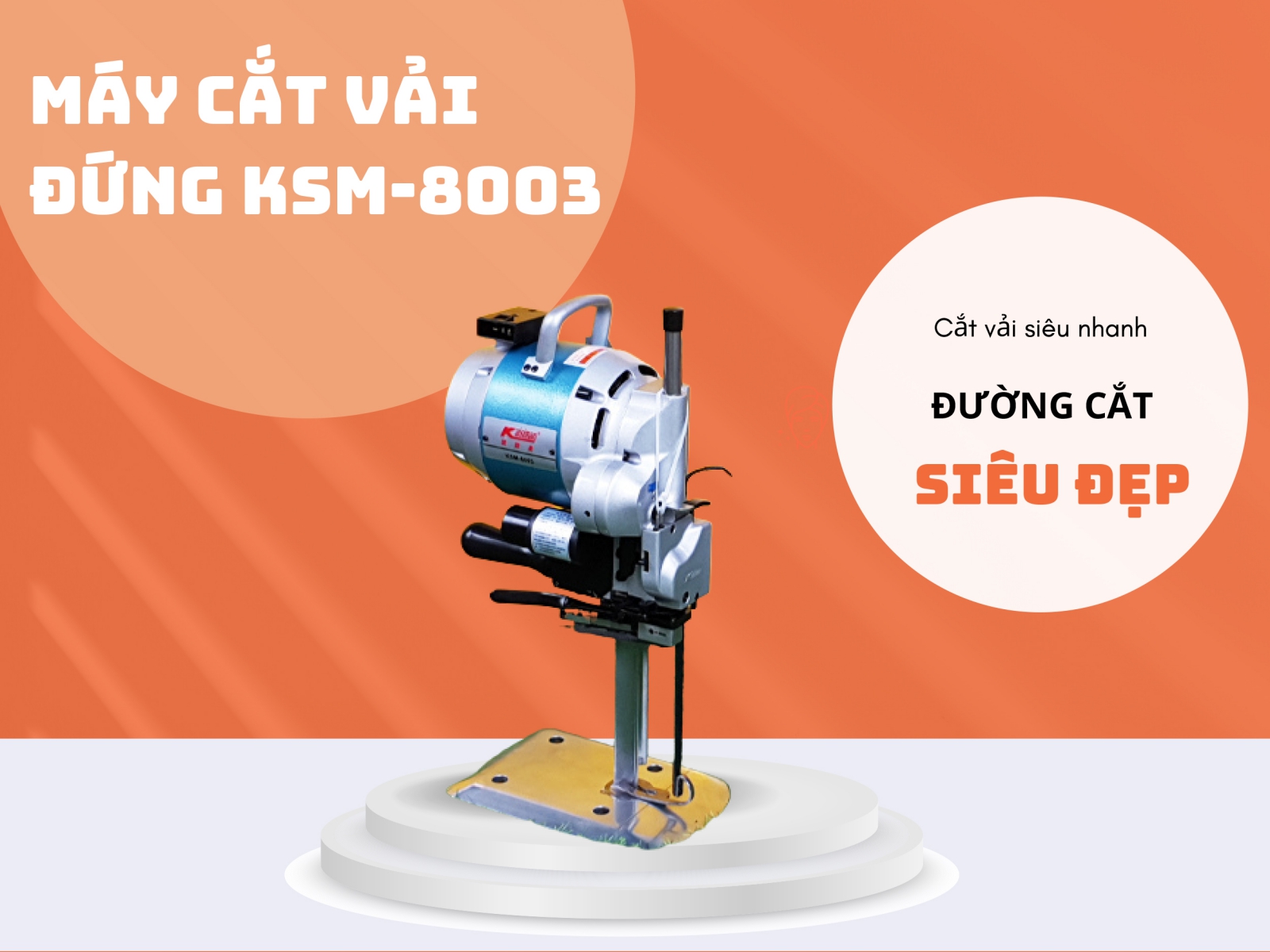 Máy cắt vải đứng KM KSM-8003 chính hãng tốt