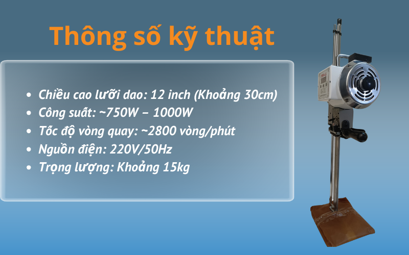 Máy cắt vải đứng  Kaisiman KSM-1999 (12 inch)