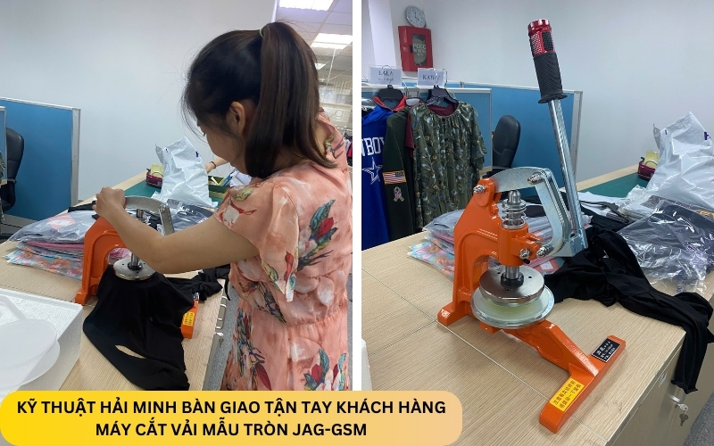 Máy cắt vải mẫu tròn JAG-GSM