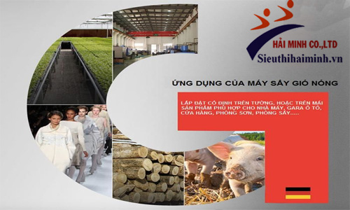 Ứng dụng của máy sấy gió nóng Fred FR-U9/3