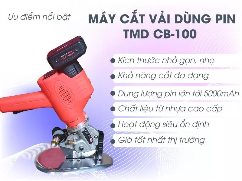 Điểm vượt trội ở máy cắt vải chạy pin TMD