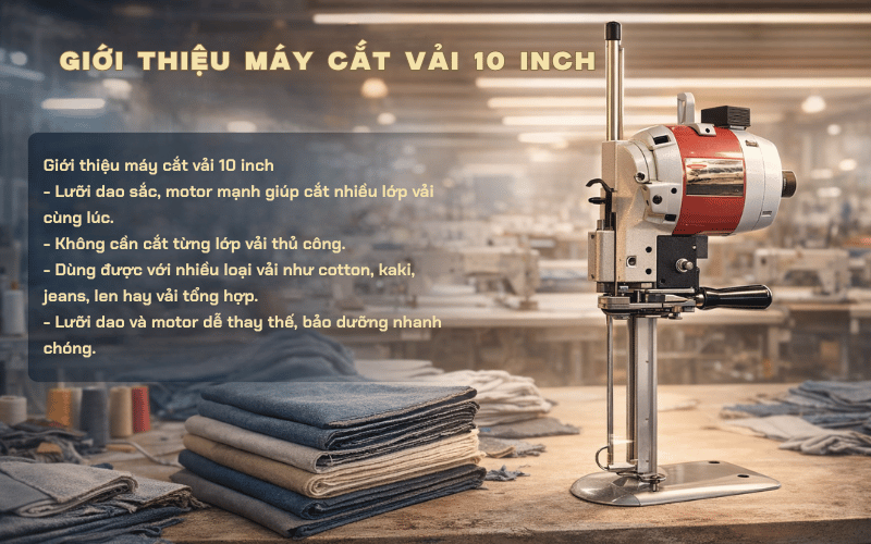 Giới thiệu máy cắt vải 10 inch