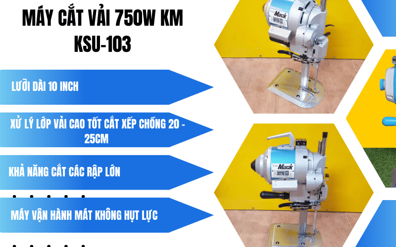 Máy cắt vải 750W KM KSU-103