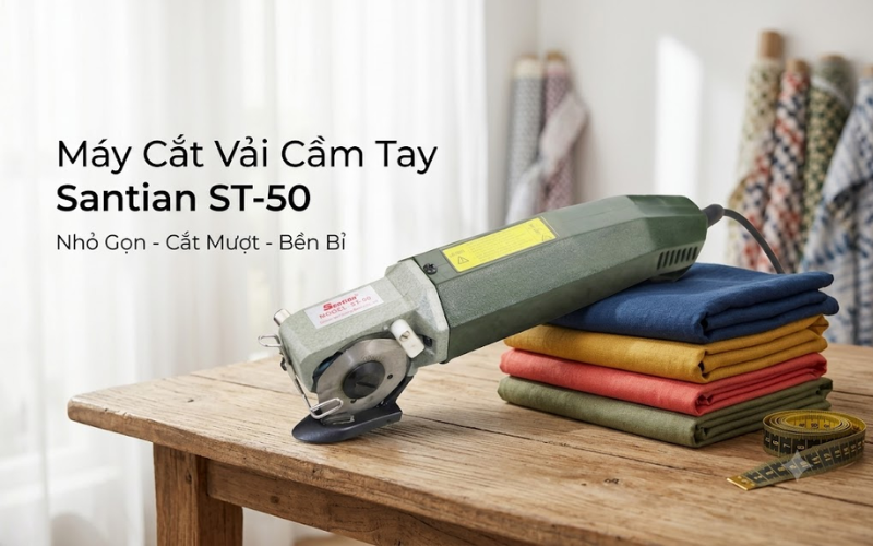 Máy cắt vải cầm tay Santian ST-50