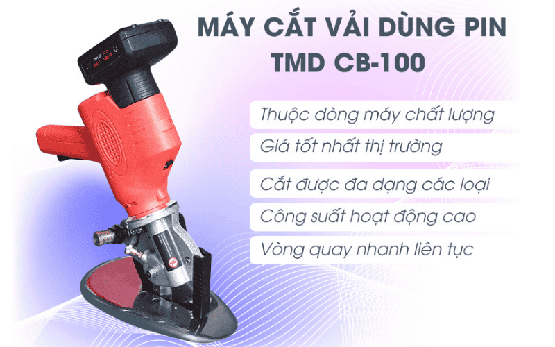Máy cắt vải cầm tay xài pin TMD CB-100