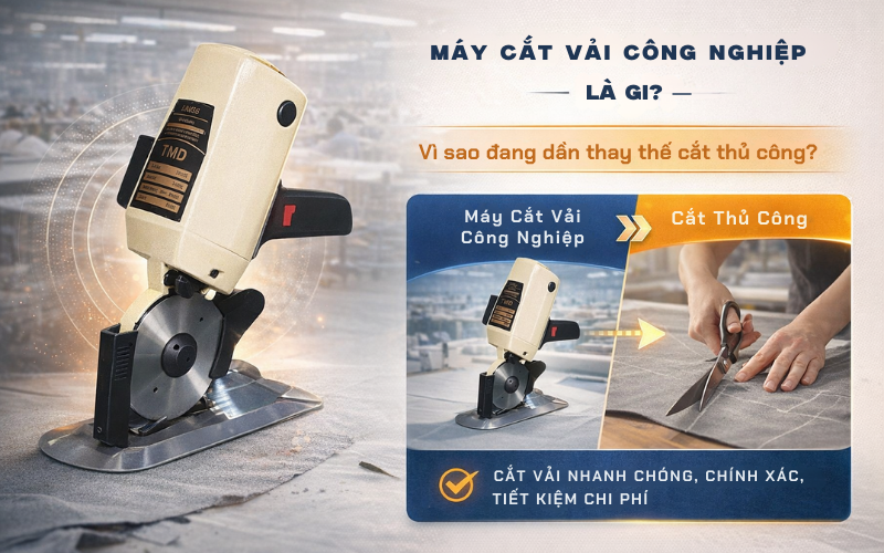 Máy cắt vải công nghiệp là gì? Vì sao đang dần thay thế cắt thủ công?