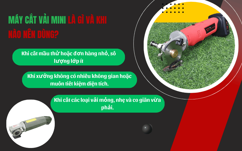Máy cắt vải mini là gì và khi nào nên dùng?