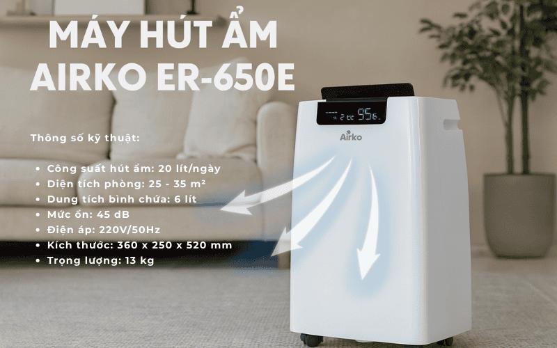 Máy hút ẩm Airko ER-650E