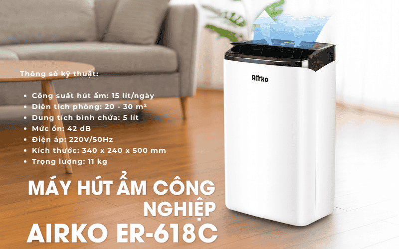 Máy hút độ ẩm dân dụng FujiE HM-918EC-N