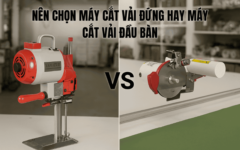 Nên Chọn Máy Cắt Vải Đứng Hay Máy Cắt Vải Đầu Bàn
