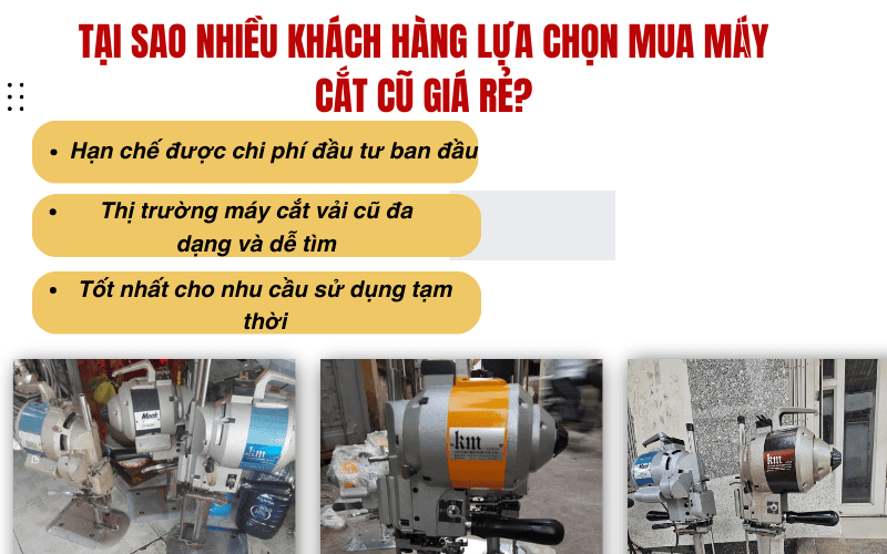 Tại sao nhiều khách hàng lựa chọn mua máy cắt cũ giá rẻ