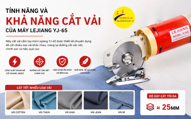 Tính năng và khả năng cắt vải của máy
