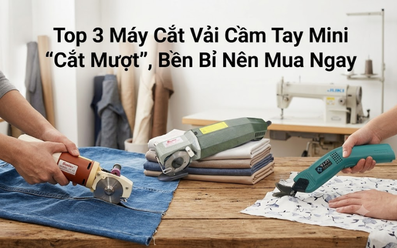 Top 3 Máy Cắt Vải Cầm Tay Mini 