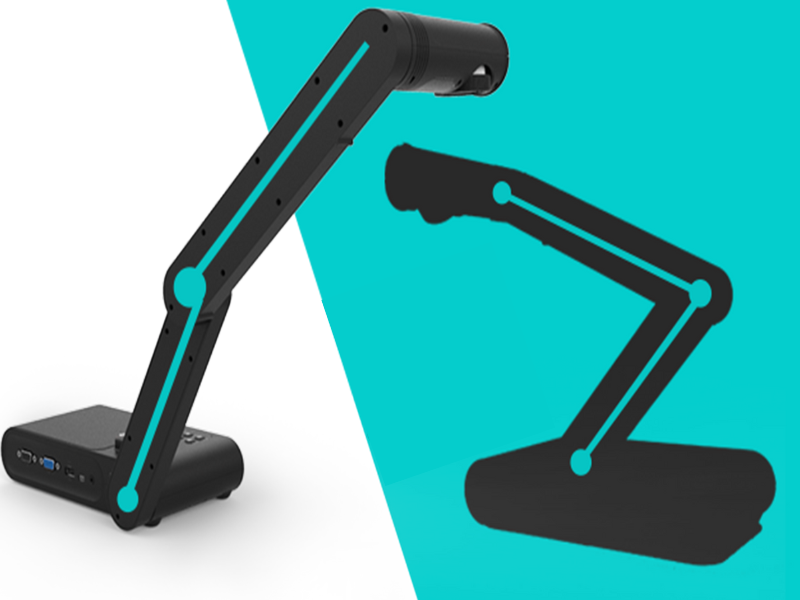 Thiết kế phần đầu và phần cổ avervision M17-13M có thể điều chỉnh linh hoạt