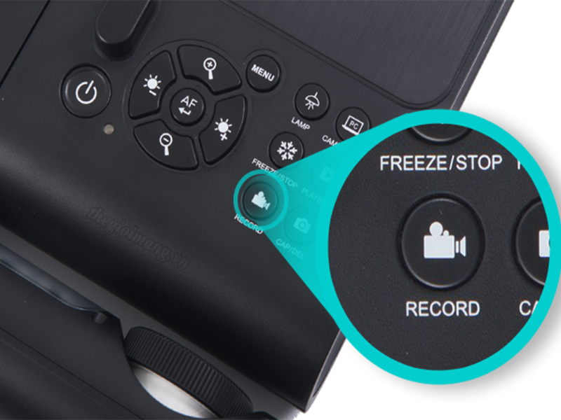 Tính năng chạm để ghi lại của máy chiếu avervision M17-13M