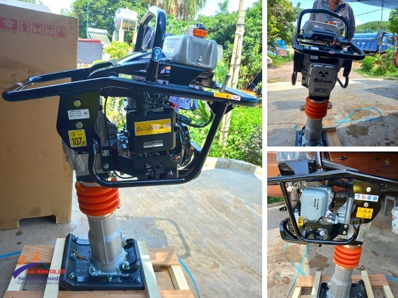 bàn giao máy đầm cóc