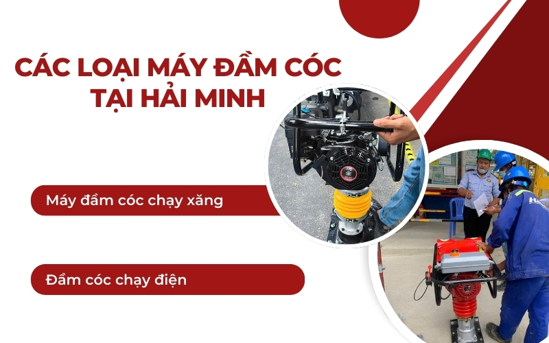 Các loại máy đầm cóc tại Hải Minh