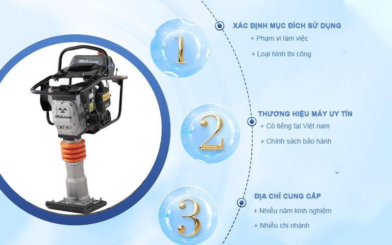 Lựa chọn máy đầm cóc chính hãng chất lượng