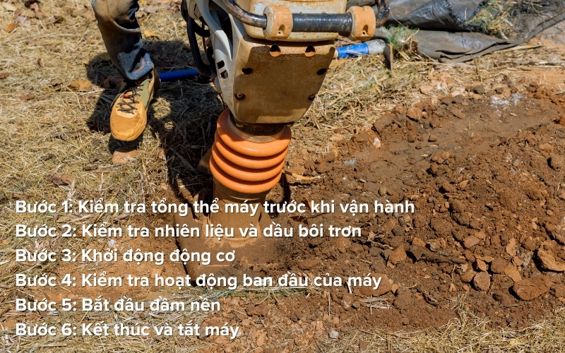 Cách sử dụng máy đầm cóc đúng chuẩn