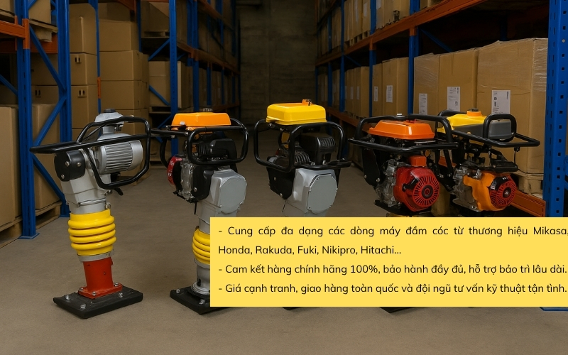 Địa chỉ cung cấp máy đầm cóc uy tín, chính hãng
