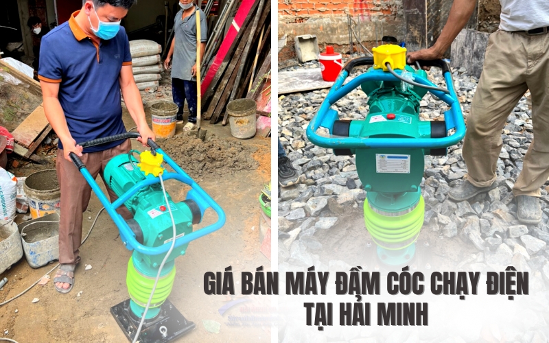 Giá bán máy đầm cóc chạy điện tại Hải Minh