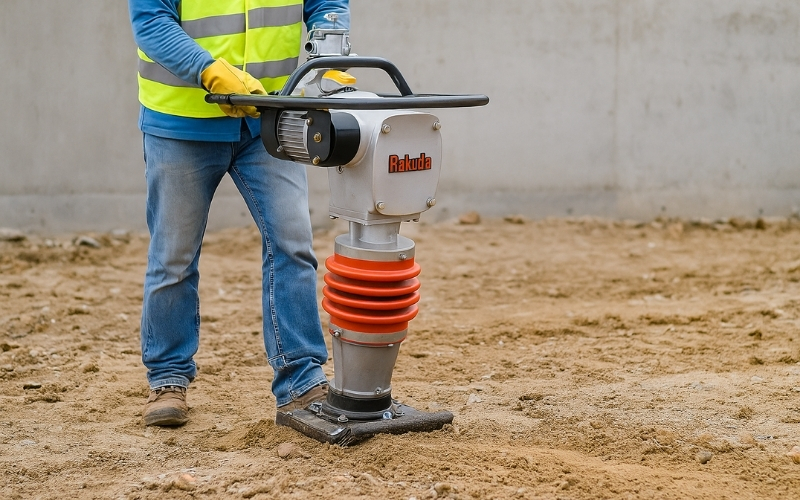 Máy đầm HCD90 220V (Rakuda - Loại Thường)