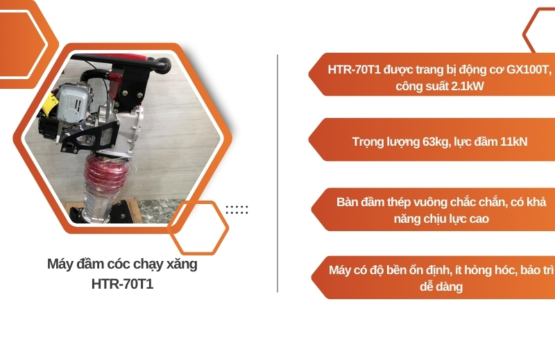 Máy đầm cóc chạy xăng HTR-70T1