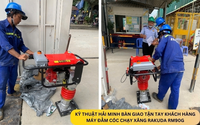 Máy đầm cóc chạy xăng công suất cao Rakuda RM90G