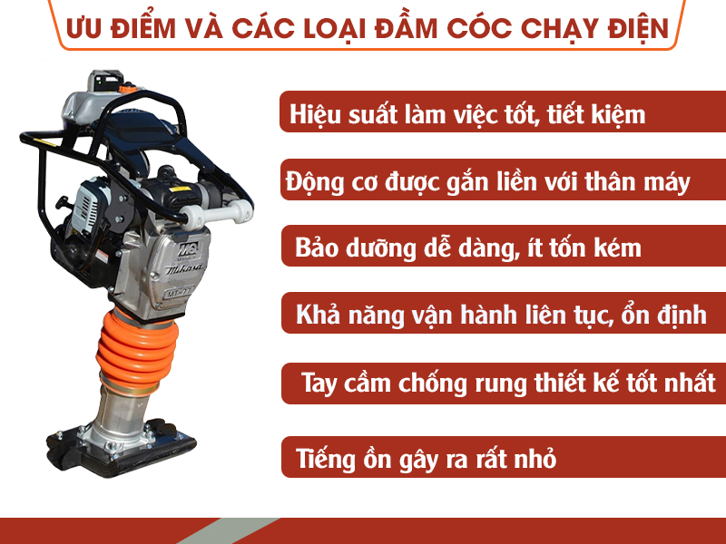 Đôi nét về máy đầm cóc chạy điện