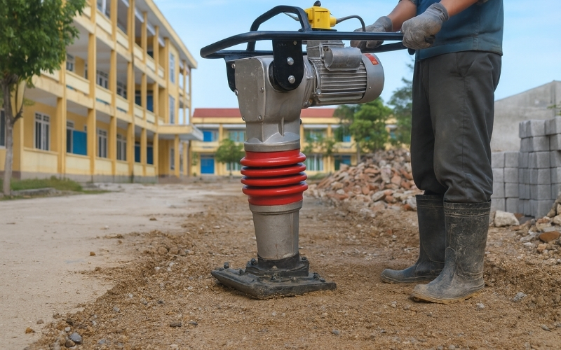 Các công trình nên dùng máy đầm cóc điện