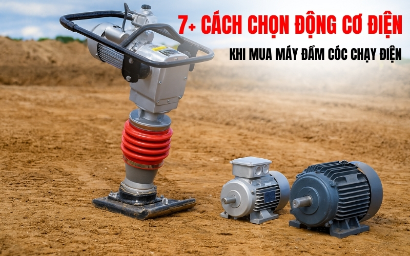 7+ cách chọn động cơ điện khi mua máy đầm cóc chạy điện