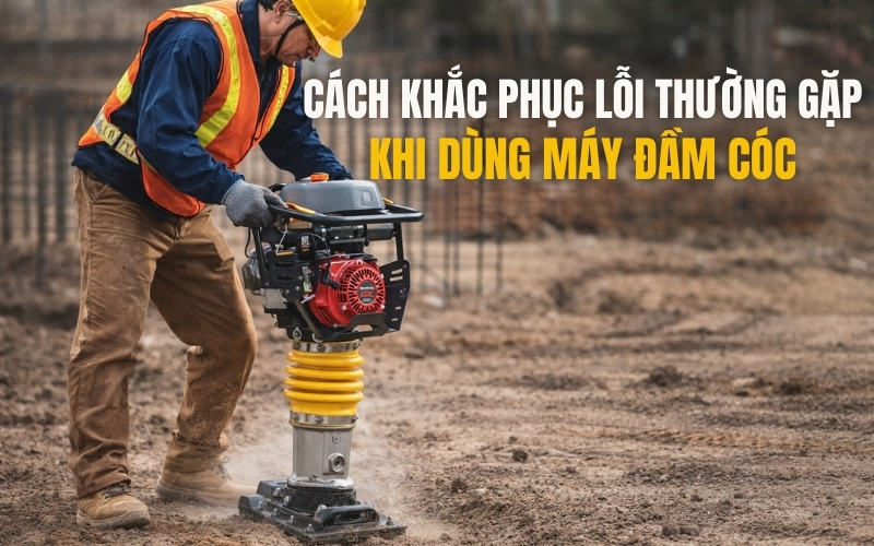 Cách khắc phục lỗi thường gặp khi dùng máy đầm cóc
