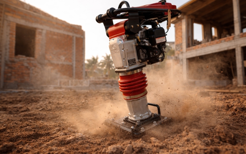 Chuẩn bị trước khi đầm nền nhà