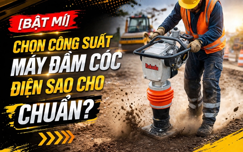 Chọn Công Suất Máy Đầm Cóc Điện Sao Cho Chuẩn?