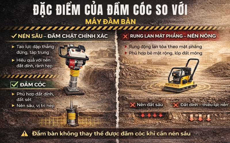 Đặc điểm của đầm cóc so với đầm bàn