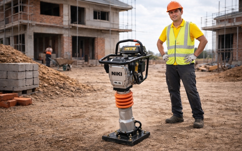 Đầm cóc giúp tiết kiệm nhân công và thời gian thi công