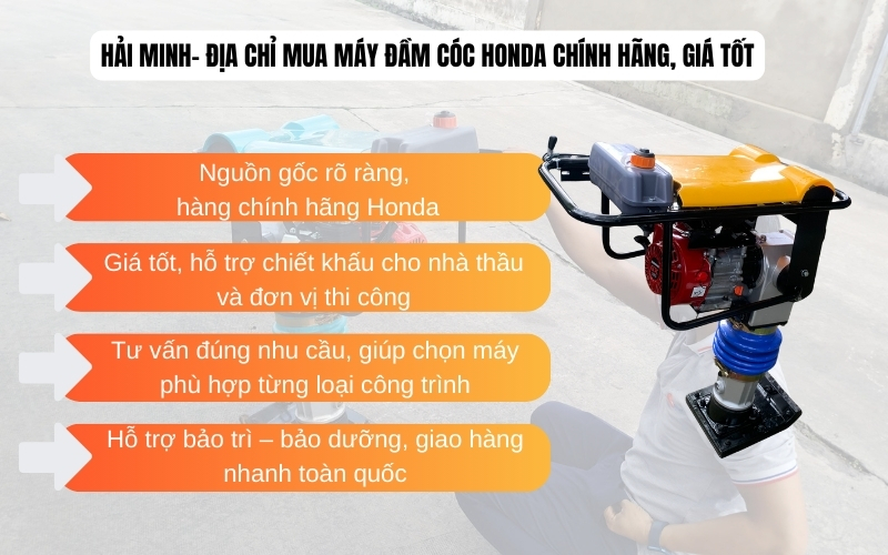 Địa chỉ mua máy đầm cóc Honda chính hãng, giá tốt