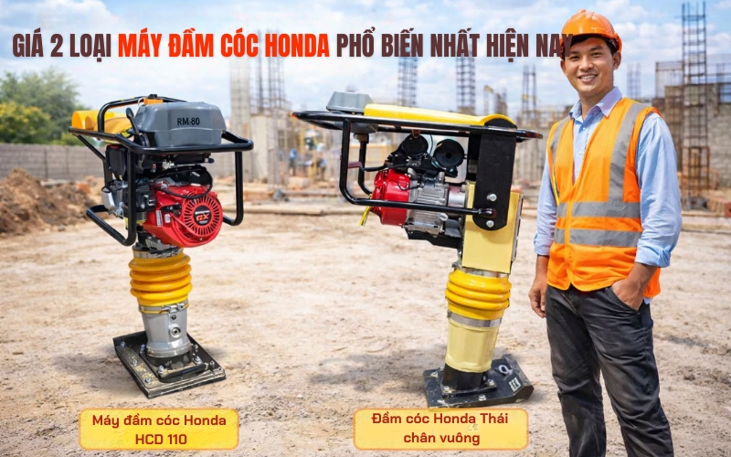 Giá hai loại máy đầm cóc Honda bán chạy nhất