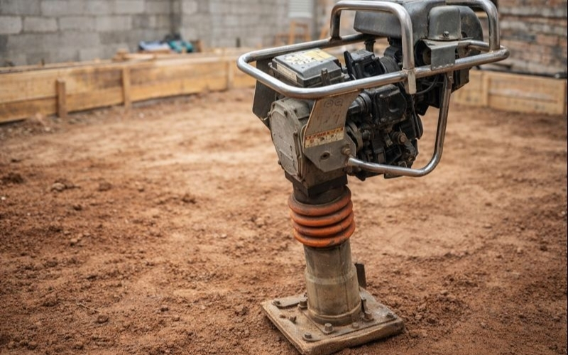 Kiểm tra ngoại hình của máy đầm cóc