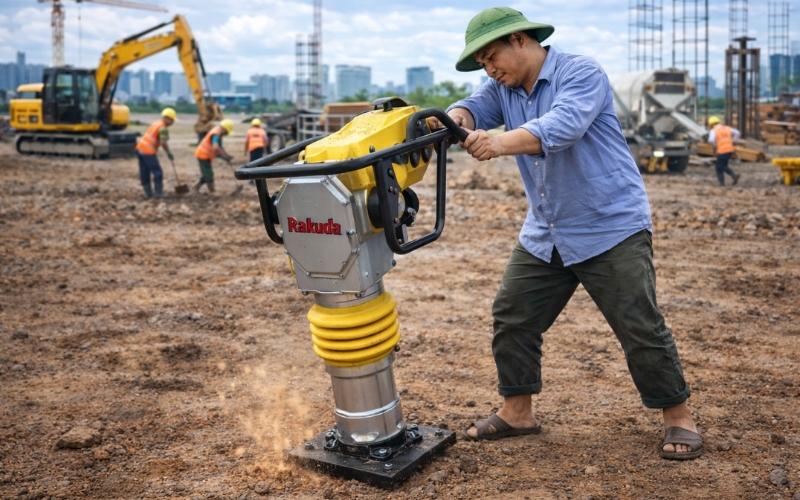 Kinh nghiệm chọn mua máy đầm đất cho công trình