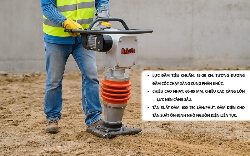 Chỉ số lực đầm của đầm cóc