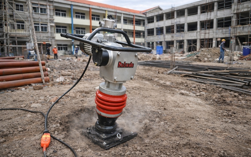 Máy đầm cóc chạy điện Rakuda RM80E 380V