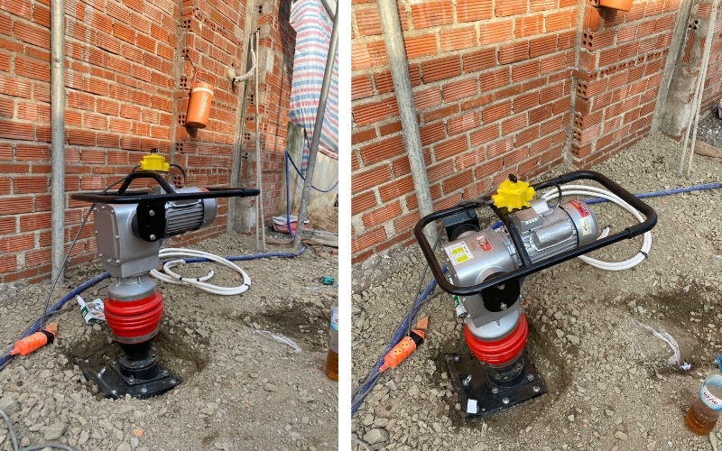 Máy đầm cóc chạy điện Rakuda RM80E 380V